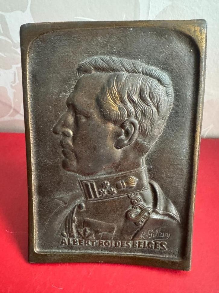 ALBERT Roi Des Belges - Brons - M. Giltay, Antiek en Kunst, Kunst | Beelden en Houtsnijwerken, Verzenden