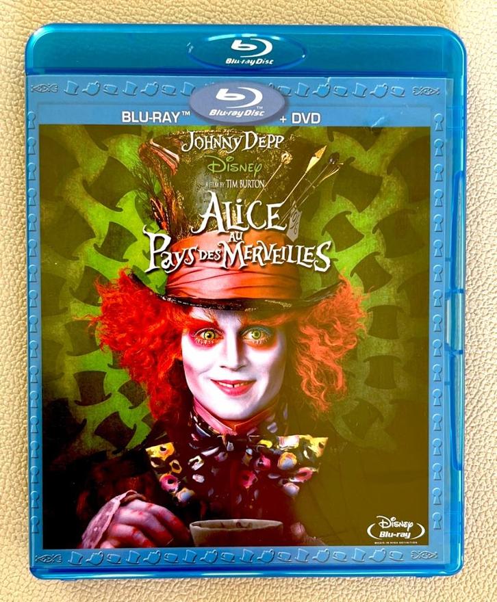 ALICE IN WONDERLAND /// BluRay + DVD /// Staat Als Nieuw, Cd's en Dvd's, Blu-ray, Zo goed als nieuw, Kinderen en Jeugd, 3D, Ophalen of Verzenden