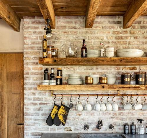 Eiken wandplank - zwevende wandplanken - Barnwood hout!, Huis en Inrichting, Woonaccessoires | Wandplanken en Boekenplanken, Zo goed als nieuw
