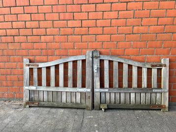 Houten poort, Tuin en Terras, Ophalen, Gebruikt, 100 tot 150 cm, Hout