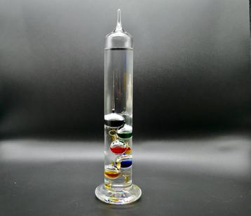 Thermomètre en verre Galileo vintage 34 cm rempli de liquide, Enlèvement ou Envoi, Comme neuf