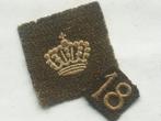 2 Insignes 18e d'infanterie belge - lisez le descriptif svp, Emblème ou Badge, Armée de terre, Envoi