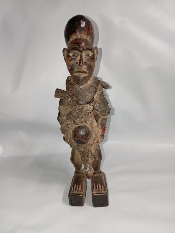 Fétiche - Bakongo - DR Congo 37cm, Antiek en Kunst, Kunst | Niet-Westerse kunst, Ophalen of Verzenden