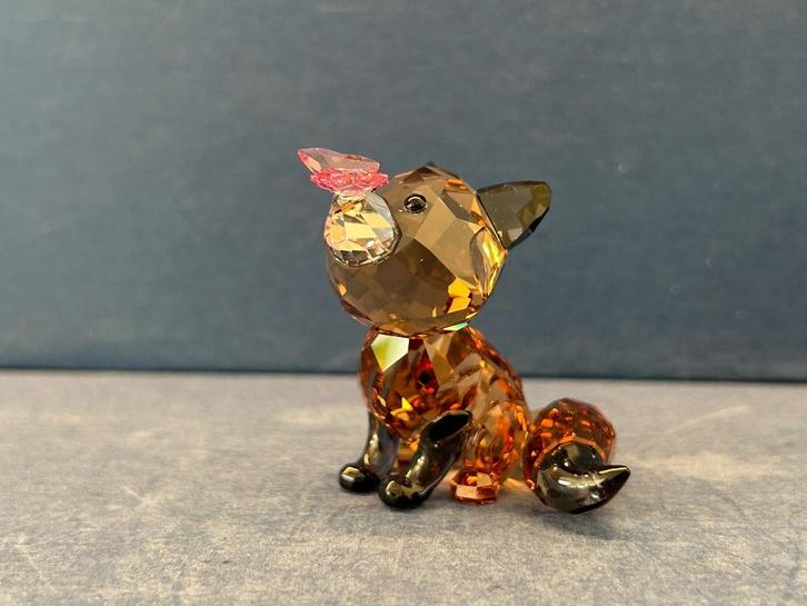 Swarovski Idyllia Vos en vlinder, Verzamelen, Swarovski, Nieuw, Figuurtje, Verzenden