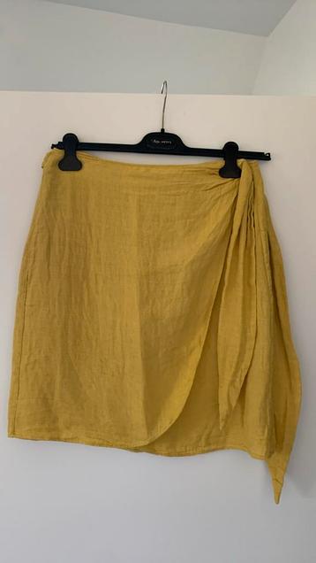 Wikkelrok linnen Massimo Dutti, maat L, in perfecte staat beschikbaar voor biedingen