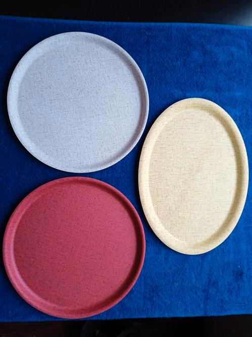 Ensemble de plateaux en Formica ADT, Maison & Meubles, Accessoires pour la Maison | Plateaux, Comme neuf, Synthétique, Rond, Enlèvement ou Envoi