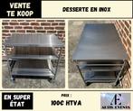 Desserte en inox, Ophalen, 50 tot 100 cm, Zo goed als nieuw, Minder dan 100 cm