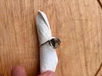 750 witgouden ring. 9.30 g, Handtassen en Accessoires, Ringen, Wit, Goud