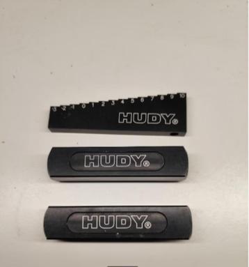 HUDY 1/10 offroad/ 1/8 onroad droop blokken plus droopmeter, Hobby & Loisirs créatifs, Enlèvement ou Envoi