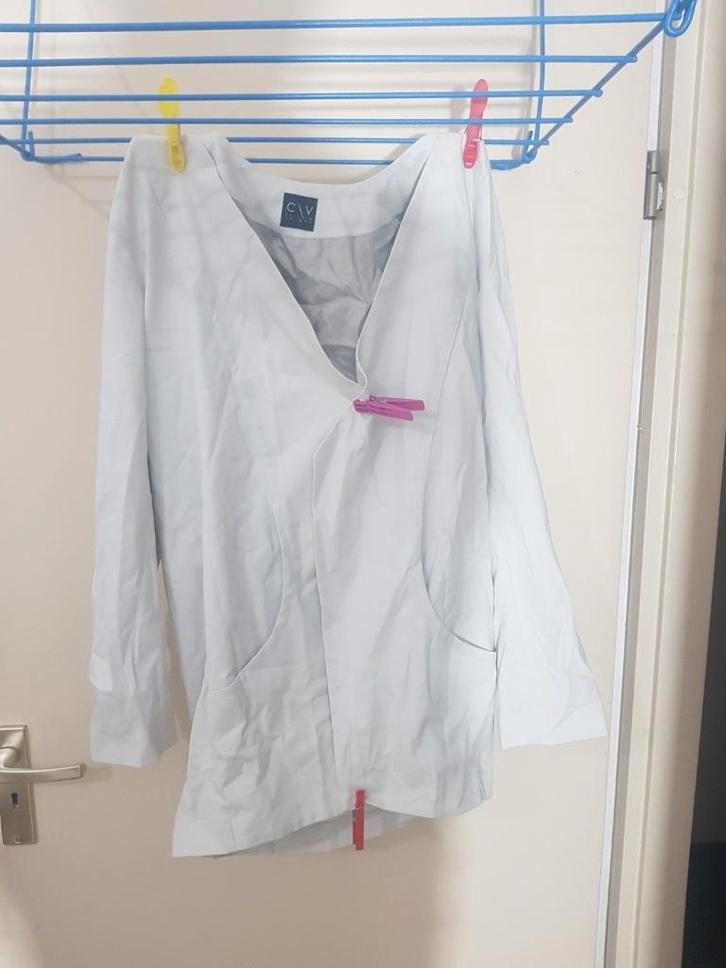 Corvera Vargas witte blazer • S/M • designer, Kleding | Dames, Jasjes, Kostuums en Pakken, Zo goed als nieuw, Jasje, Maat 36 (S)