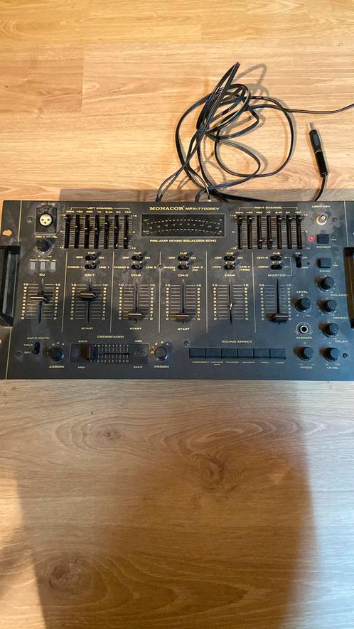 Mengpaneel MONACOR MPX-7700SEV, Musique & Instruments, Tables de mixage, Comme neuf, Enlèvement ou Envoi