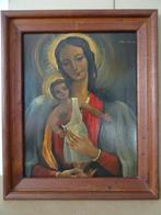Schilderij Heilige Maria De Moeder Gods schilderij Wil Paes, Overige typen, Ophalen of Verzenden, Christendom | Katholiek, Zo goed als nieuw