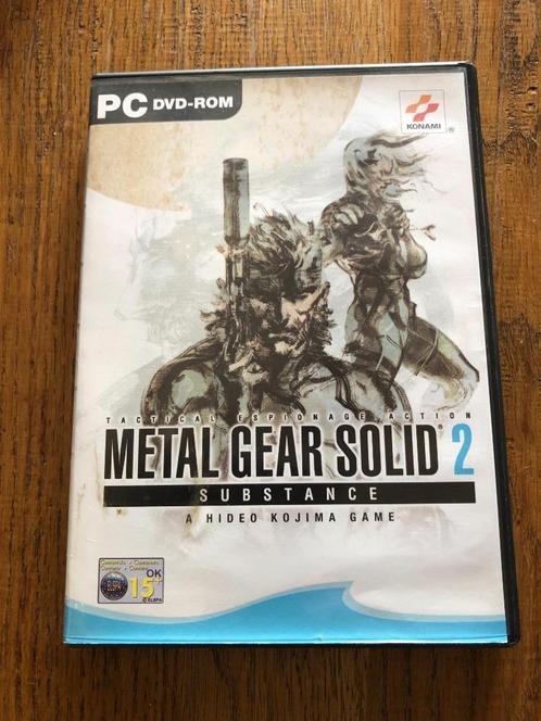 PC DVD-ROM Metal Gear Solid 2 Substance, Consoles de jeu & Jeux vidéo, Jeux | Autre, Comme neuf, Aventure et Action, À partir de 16 ans