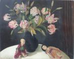 Helene Wegmann: Bloemenstilleven 1944 (O/D, 98 x 83 cm), Antiek en Kunst, Ophalen of Verzenden