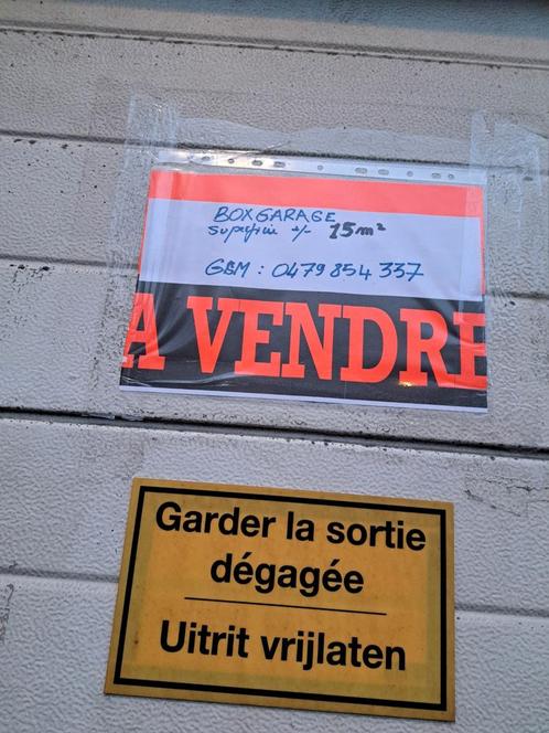GARAGE BOX  TE KOOP/GANSHOREN, Immo, Garages en Parkeerplaatsen