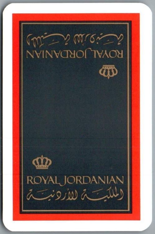 speelkaart - LK10574 - 2x Royal Jordanian  RJA-200, Collections, Cartes à jouer, Jokers & Jeux des sept familles, Comme neuf, Carte(s) à jouer