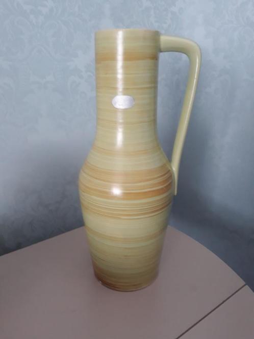 Vintage  Grafenroda Werra 0 vaas Groen bruin H: 42 cm, Antiek en Kunst, Antiek | Vazen, Ophalen