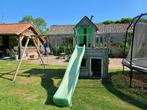 Houten speelhuisje fatmoose, Kinderen en Baby's, Speelgoed | Buiten | Speelhuisjes, Ophalen, Gebruikt, Hout