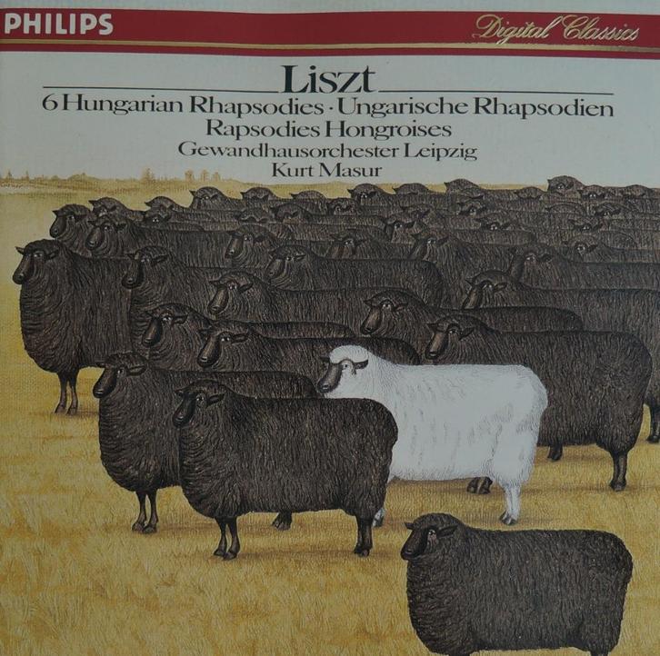6 Hongaarse Rapsodieën / Liszt - Gewandhausorchester / Masur, Cd's en Dvd's, Cd's | Klassiek, Zo goed als nieuw, Orkest of Ballet