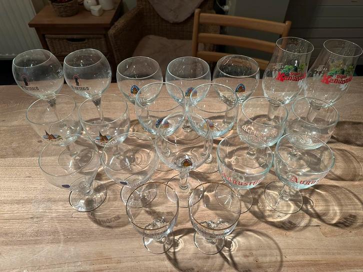 Bierglazen voor abdij of trappistenbier, Verzamelen, Glas en Drinkglazen, Zo goed als nieuw, Bierglas, Ophalen
