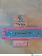 A voir 4 jouets en bois'tirelire'Bt pt souris'Mikado'Plumier, Ophalen, Gebruikt