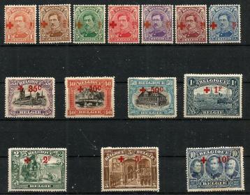 1918 Tvv. Het Rode Kruis met rode opdruk OBP 150/63* beschikbaar voor biedingen