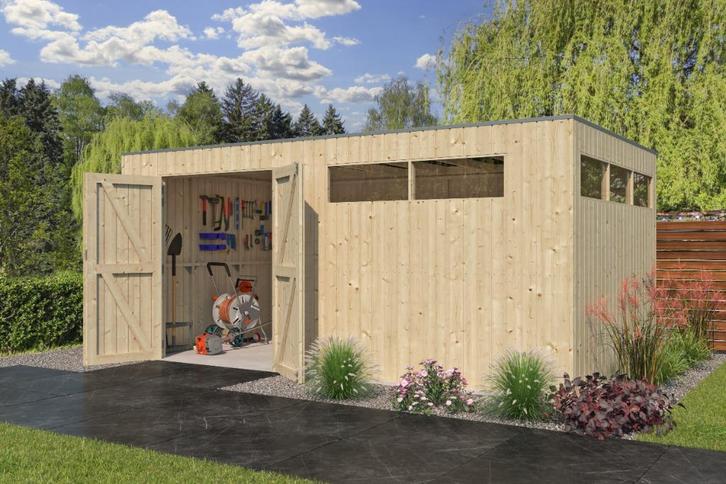 NIEUW Modern tuinhuis Qube 8114, Hobby en Vrije tijd, Overige Hobby en Vrije tijd, Nieuw, Verzenden