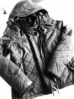 SUPERDRY winterjas gewatteerde kap, 3 dubbele rits maat 38, Comme neuf, Noir, Taille 38/40 (M), Superdry