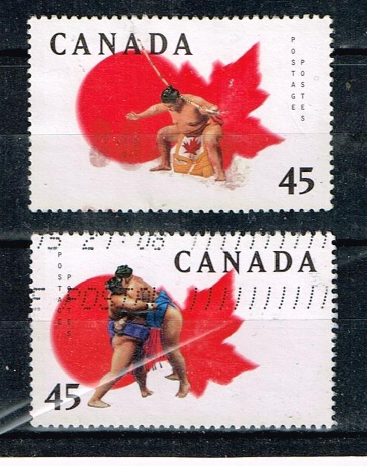 Postzegels uit Canada - K 5097 - sumo-worstelen, Postzegels en Munten, Postzegels | Amerika, Gestempeld, Noord-Amerika, Verzenden