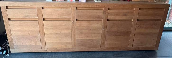 Eet-en woonkamermeubelen, eik, Huis en Inrichting, Complete eetkamers, Zo goed als nieuw, Ophalen