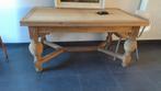 Mooie prof gezandstraaldtafel uitschuifbaar 2 zijden,, Antiek en Kunst, Ophalen