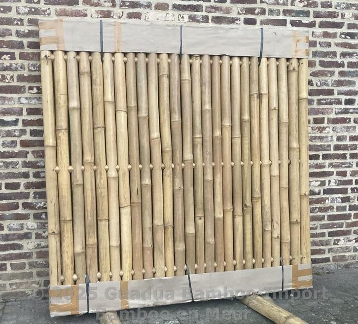 Tuinscherm bamboe naturel, Tuin en Terras, Schuttingen, Nieuw, Hout, 1 tot 2 meter, Minder dan 3 meter, Ophalen