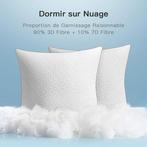 Bamboevezelkussen  60 x 60 cm 2 stuks GRATIS LEVERING, Huis en Inrichting, Woonaccessoires | Kussens, -, Verzenden, Wit, -
