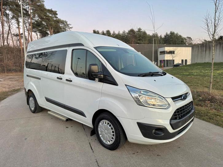 FORD transit Costum 9plaats 153.000km gekeurd airco euro6b, Auto's, Bestelwagens en Lichte vracht, Particulier, Ford, Ophalen
