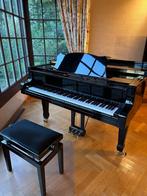 Estonia L168 gepolijste zwarte vleugel met bank, Muziek en Instrumenten, Piano's, Ophalen, Zwart, Zo goed als nieuw, Hoogglans