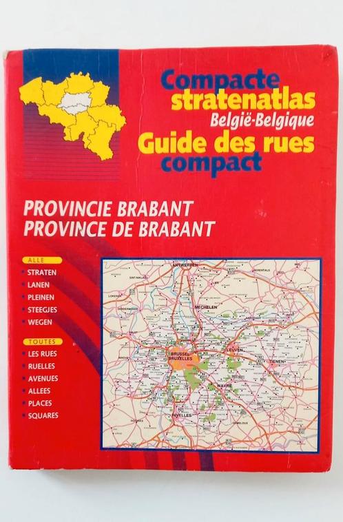 🌍🧭.. ATLAS DES LIVRES/DES RUES. Provin. BRABANT. Belgique., Livres, Atlas & Cartes géographiques, Utilisé, Autres atlas, Belgique