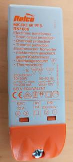 Relco 12V/60W transformator - Micro 60 PFS - RN 1608, Doe-het-zelf en Bouw, Elektriciteit en Kabels, Ophalen, Gebruikt, Overige typen