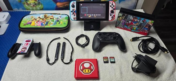 consoleswitch: aangepaste mario+ 2-games en garantie, Games en Spelcomputers, Games | Nintendo Switch, Zo goed als nieuw, Ophalen of Verzenden