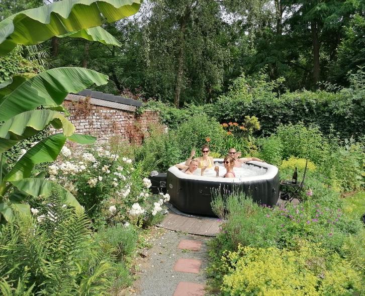 Intex PureSpa Onyx, Tuin en Terras, Bubbelbaden en Hottubs, Gebruikt, Opblaasbaar, Afdekzeil, Filter, Pomp, Ophalen