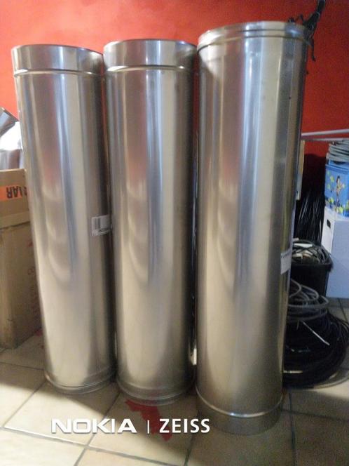 INOX BUIZEN en BOCHTEN, Doe-het-zelf en Bouw, Buizen en Afvoer, Nieuw, Afvoer, Inox, Minder dan 2 meter, 80 mm of meer, Ophalen