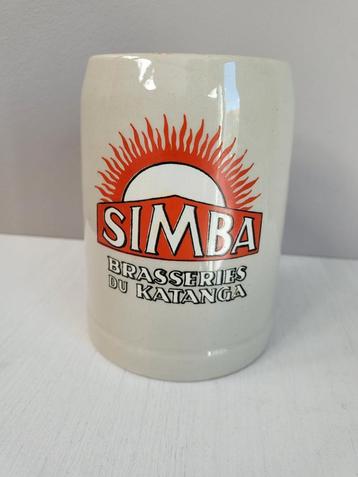 Bierpot Simba Brasseries Du Katanga, Verzamelen, Ophalen of Verzenden, Gebruikt