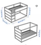 Kura bed Ikea blauw + 2 bedtenten (huisje en blauwe koepel), Ophalen, Hoogslaper, Eenpersoons, 210 cm