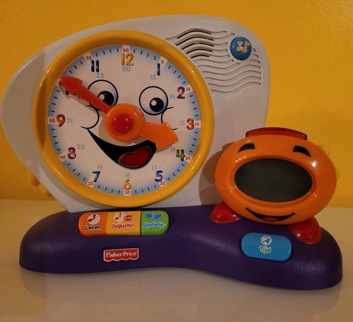 Fisher Price leer de klok lezen, Kinderen en Baby's, Speelgoed | Fisher-Price, Gebruikt, Overige typen, Met licht, Met geluid