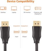 Câble DisplayPort vers DisplayPort, 0,9 m, Noir, Ordinateur, Computers en Software, Pc- en Netwerkkabels, Ophalen of Verzenden