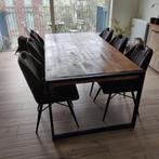 Table de salle à manger en bois massif, Maison & Meubles, Tables | Tables à manger, Enlèvement, Comme neuf