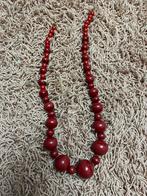 Bordeaukeurige  ketting, Ophalen of Verzenden, Gebruikt