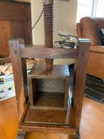 Ancienne presse en chêne transformée en lampe., Antiquités & Art, Antiquités | Meubles | Tables