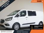 Ford Transit Custom 300 2.0 TDCI L2H1 Trend Dubbele Cabine A, Auto's, Voorwielaandrijving, Euro 6, 4 cilinders, Wit