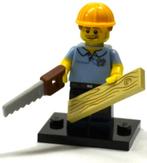Carpenter, Series 13, Minifigure with Stand and Accessories, Ophalen of Verzenden, Nieuw, Complete set, Lego