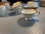 Vintage theeservies BAVARIA, met gouden randje, Ophalen of Verzenden